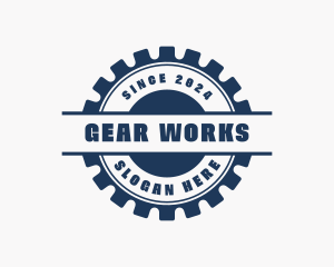 Industrial Gear Cog logo design