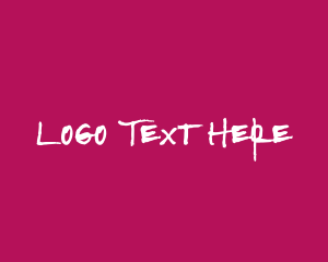 Strong & Pink Text Logo