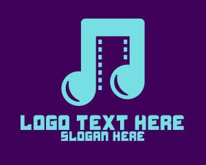 Note - Music Film Notes logo design
