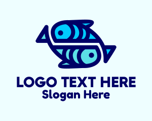 Marine Aquatic Fish  Logo