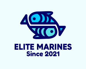 Marine Aquatic Fish  logo design