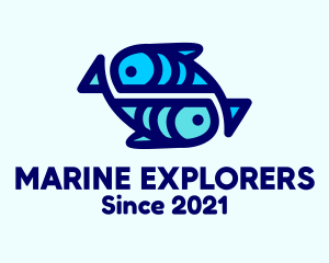 Marine Aquatic Fish  logo design