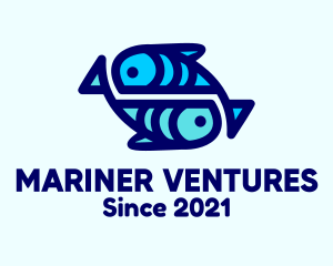 Marine Aquatic Fish  logo design