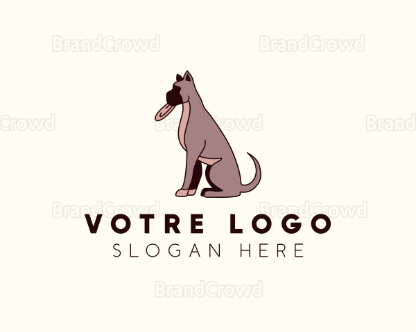 Pet Great Dane Dog Logo