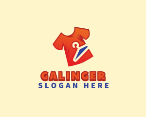 Shirt Hanger Laundry Logo