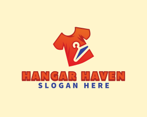 Hanger - Shirt Hanger Laundry logo design