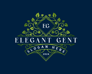 Elegant Leaf Garden logo design