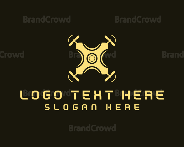 Quadcopter Drone Camera Logo