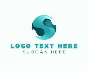 Innovation - 3d Sphere Water logo design