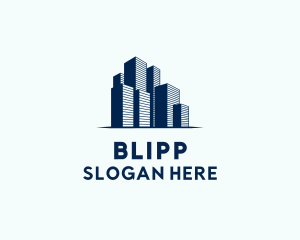 Office - Blue City Building logo design