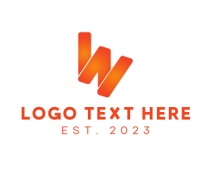 Gradient - Generic Tech Letter W logo design