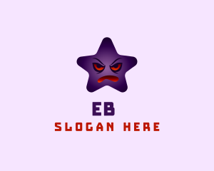 Emotion - Angry Purple Star logo design