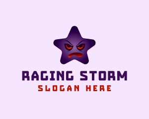 Furious - Angry Purple Star logo design