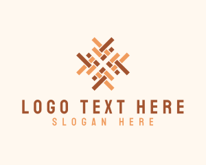 Texture - Rattan Woven Textile logo design