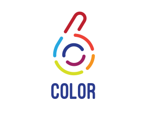 Colorful Six Outline Logo