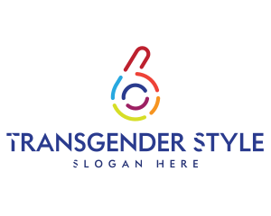 Transgender - Colorful Six Outline logo design