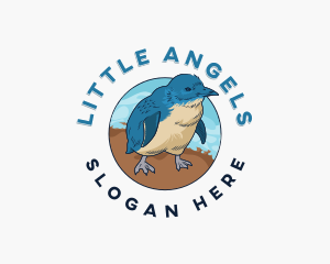 Little Penguin Bird logo design