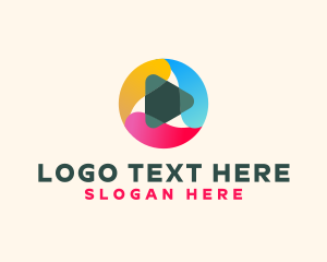 Advertising - Abstract Media Play logo design