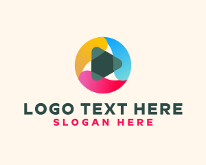 Startup - Abstract Media Play logo design