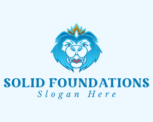 Blue Lion Crown Logo