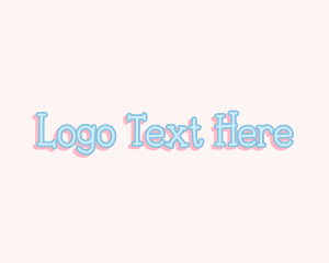 Faux Flower - Sweet Kiddie Wordmark logo design
