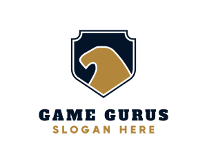 Gold Eagle Badge Logo