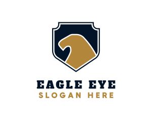 Gold Eagle Badge logo design