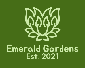 Green Bush Garden logo design