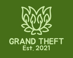 Garden - Green Bush Garden logo design