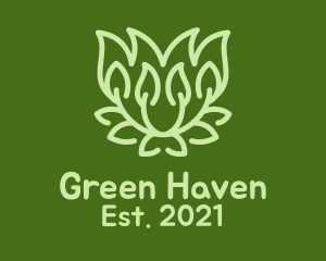 Green Bush Garden logo design