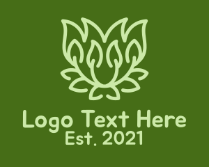 Eco Friendly - Green Bush Garden logo design