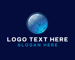 Coding - Globe Network Technology logo design