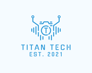 Digital Tech Camera logo design