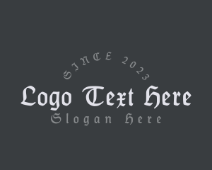 Rustic - Gothic Craft Company logo design