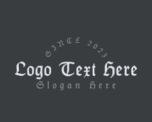 Saloon - Gothic Craft Company logo design