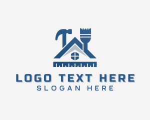 Interior - Home Renovation Tools logo design