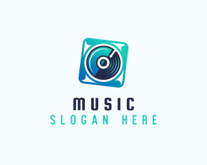 Dj Disc Music logo design