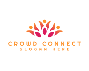 Crowd - Human Crowd Community logo design