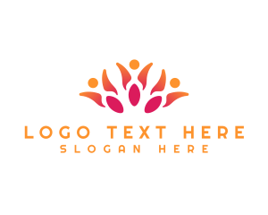 Social - Human Crowd Community logo design
