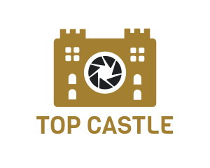 Castle Camera Lens logo design