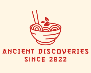 Vegan Ramen Bowl logo design