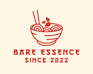 Vegan Ramen Bowl logo design