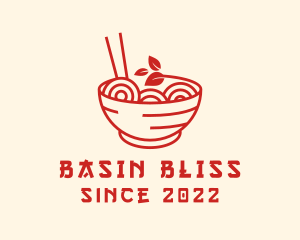 Vegan Ramen Bowl logo design