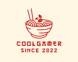 Instant Noodles - Vegan Ramen Bowl logo design