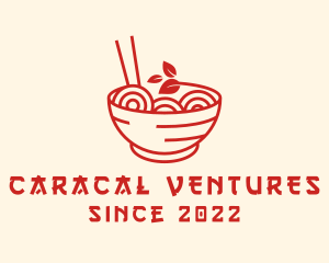 Vegan Ramen Bowl logo design