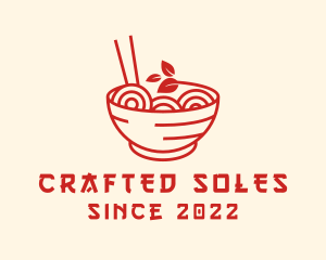 Vegan Ramen Bowl logo design