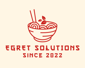 Vegan Ramen Bowl logo design