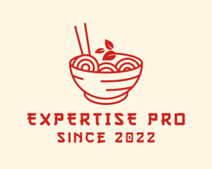 Vegan Ramen Bowl logo design