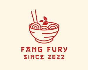 Vegan Ramen Bowl logo design