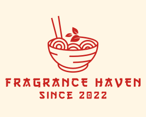 Vegan Ramen Bowl logo design